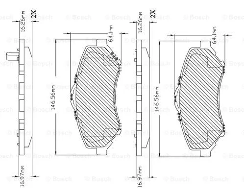 Brake Pad Set, disc brake (F 03B 150 402)