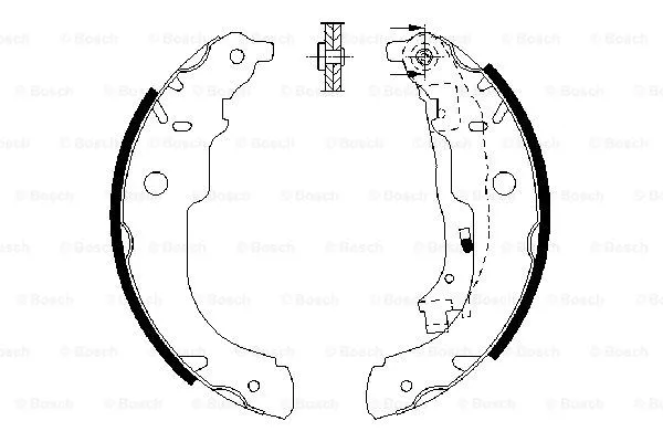 Brake Shoe Set (0 986 487 721)