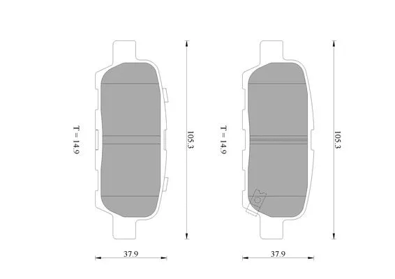 Brake Pad Set, disc brake (0 986 AB1 186)