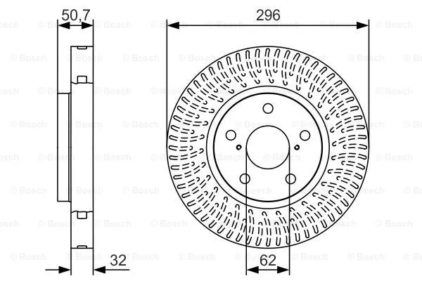 Brake Disc (0 986 479 T37)
