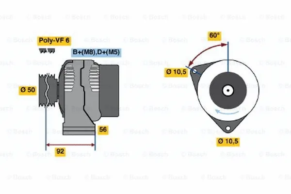 Alternator (0 986 040 800)