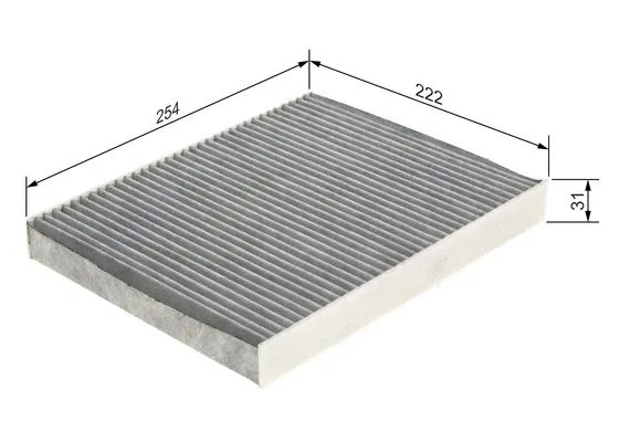 Filter, cabin air (1 987 435 596)