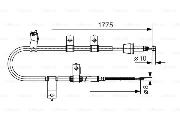 Cable Pull, parking brake (1 987 482 077)