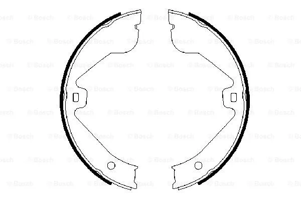 Brake Shoe Set, parking brake