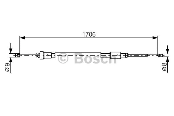 Cable Pull, parking brake (1 987 482 316)