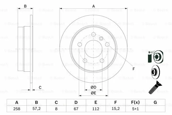 Brake Disc (0 986 479 235)