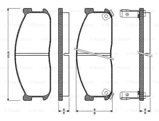 Brake Pad Set, disc brake (0 986 TB2 127)