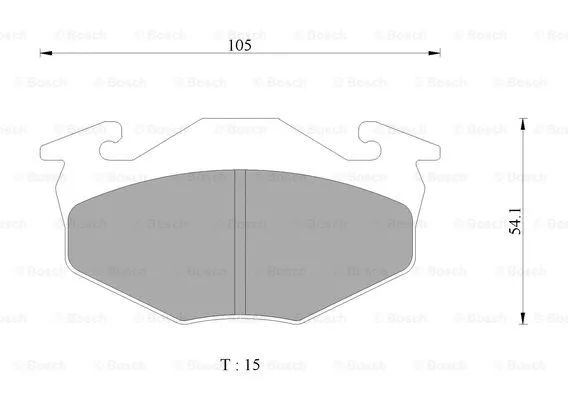 Brake Pad Set, disc brake (0 986 AB2 432)