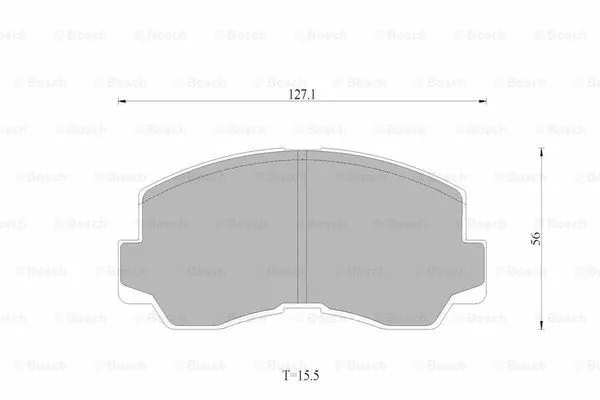 Brake Pad Set, disc brake (0 986 AB9 229)