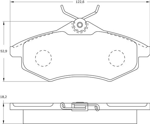 Brake Pad Set, disc brake (0 986 BB0 600)