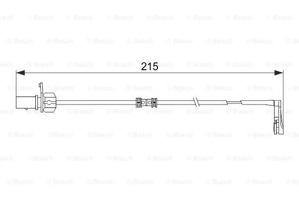 Warning Contact, brake pad wear (1 987 474 489)