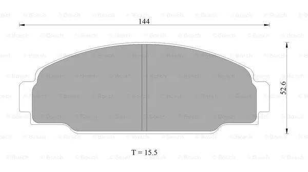 Brake Pad Set, disc brake (0 986 AB2 008)