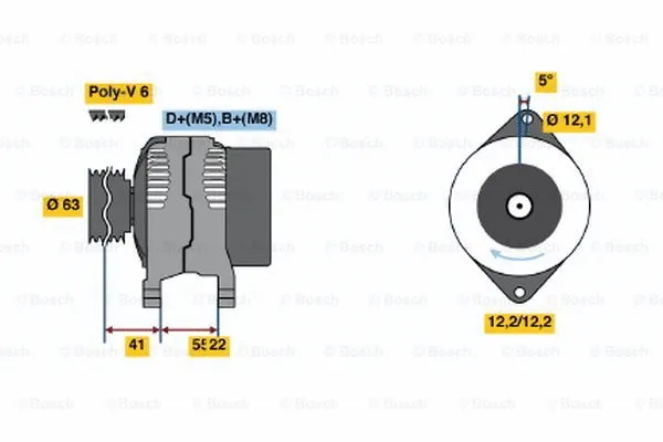 Alternator (0 986 047 781)