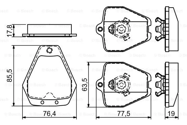 Brake Pad Set, disc brake (0 986 494 215)
