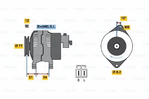 Alternator (0 986 045 951)
