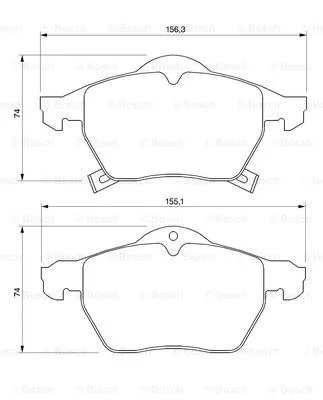 Brake Pad Set, disc brake (0 986 424 778)