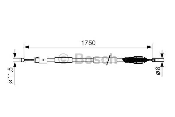 Cable Pull, parking brake (1 987 482 018)