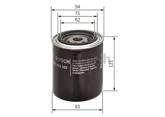 Oil Filter (0 451 103 357)