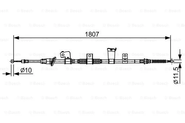 Cable Pull, parking brake (1 987 482 569)