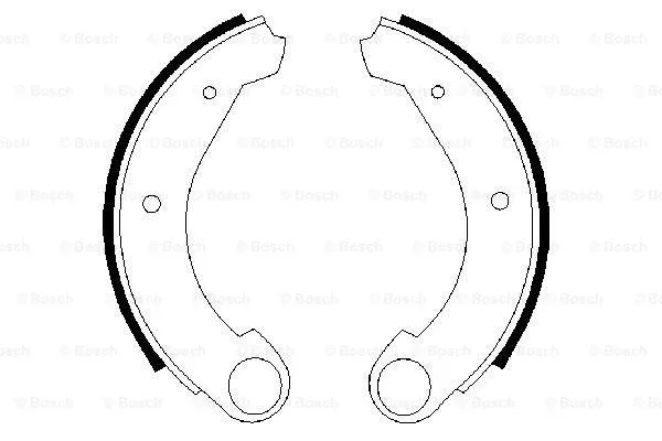 Brake Shoe Set (0 986 487 322)