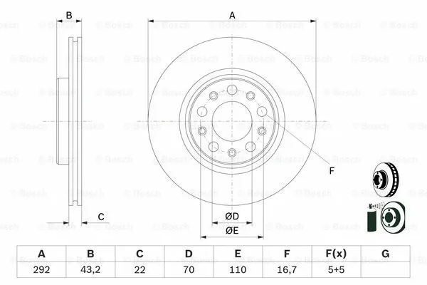 Brake Disc (0 986 479 D99)