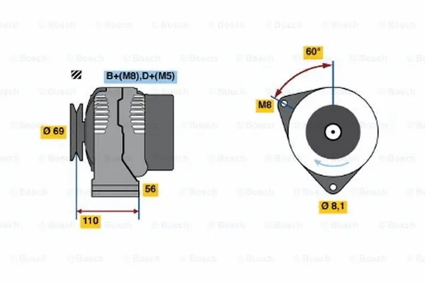 Alternator (0 123 320 026)