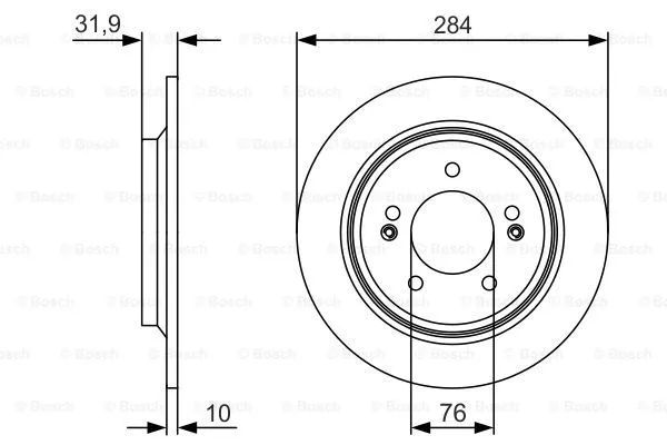 Brake Disc (0 986 479 V09)
