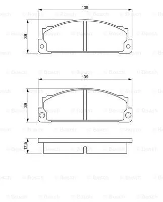 Brake Pad Set, disc brake (0 986 466 471)