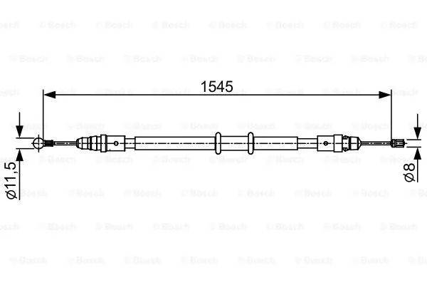 Cable Pull, parking brake (1 987 482 551)