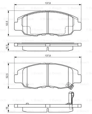 Brake Pad Set, disc brake (0 986 495 153)