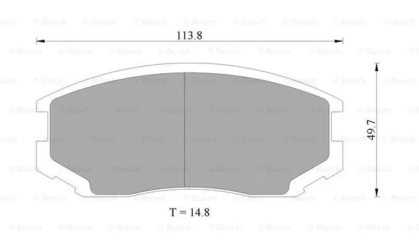 Brake Pad Set, disc brake (0 986 505 693)