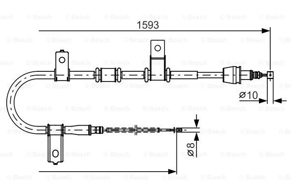 Cable Pull, parking brake (1 987 482 224)