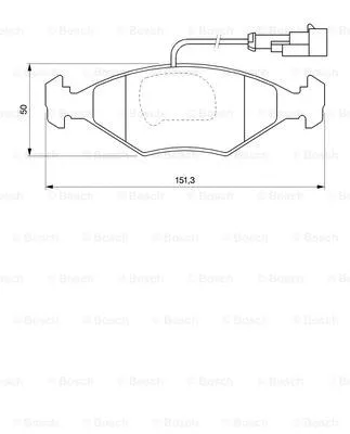 Brake Pad Set, disc brake (0 986 424 543)