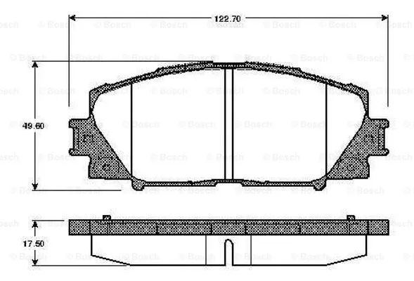 Brake Pad Set, disc brake (0 986 TB2 940)