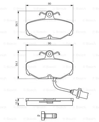 Brake Pad Set, disc brake