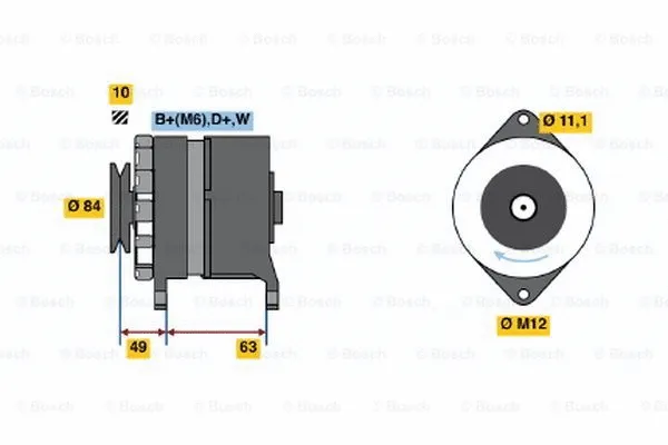Alternator (0 120 488 284)