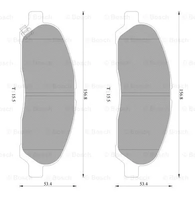 Brake Pad Set, disc brake (0 986 AB2 353)