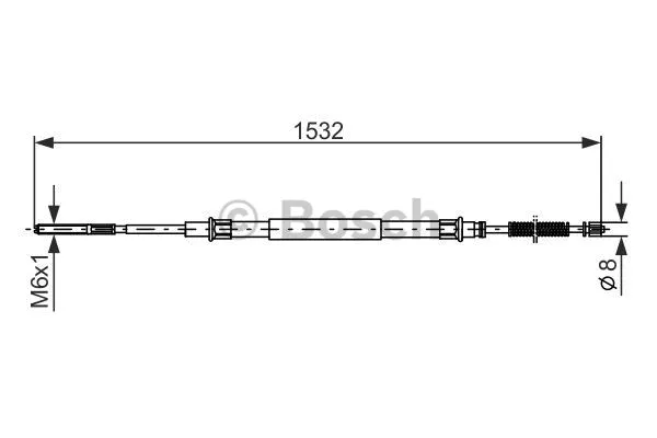 Cable Pull, parking brake (1 987 477 215)