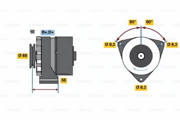 Alternator (0 986 031 540)