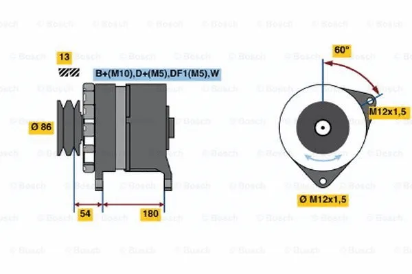 Alternator (0 120 689 554)