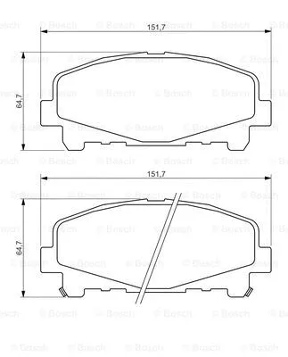 Brake Pad Set, disc brake (0 986 494 382)
