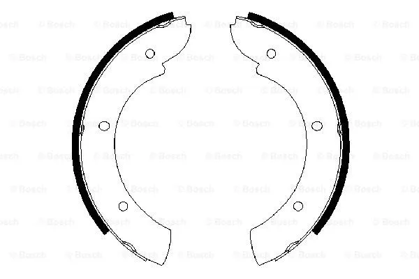 Brake Shoe Set, parking brake (0 986 487 622)