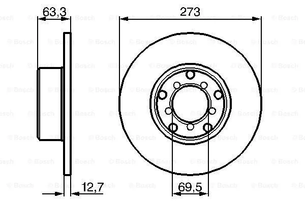 Brake Disc (0 986 478 055)
