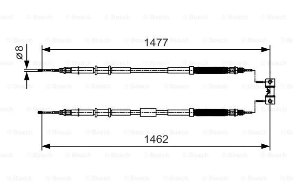 Cable Pull, parking brake (1 987 482 037)