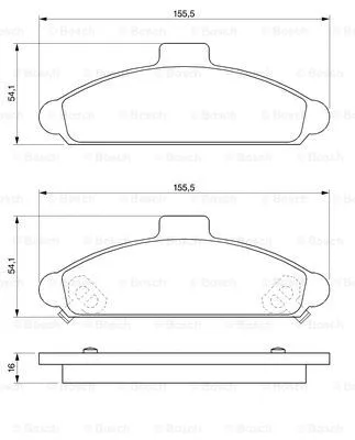 Brake Pad Set, disc brake (0 986 424 330)
