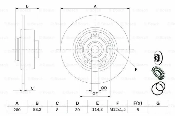 Brake Disc (0 986 479 761)