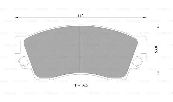 Brake Pad Set, disc brake (0 986 AB9 198)