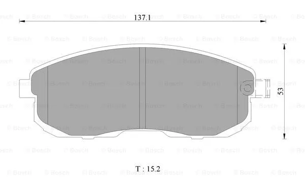 Brake Pad Set, disc brake (0 986 AB1 139)
