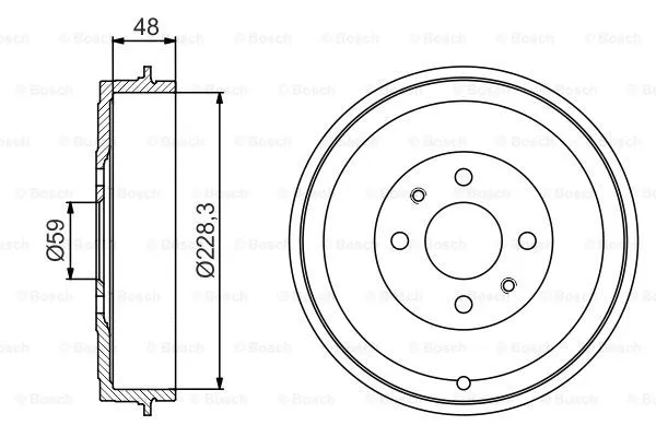 Brake Drum (0 986 477 212)