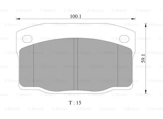 Brake Pad Set, disc brake (0 986 AB9 035)